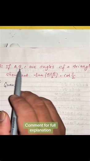 Triangle Angles Trigonometry Solution