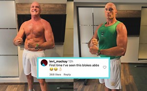 "First time I've seen this bloke's abs" - Fans abuzz over Tyson Fury's transformed physique for historic Oleksandr Usyk clash