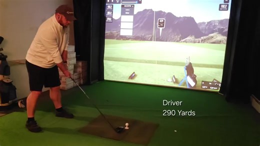 Driver on the Simulator #randygibsongolf #golftiktok #golfswing