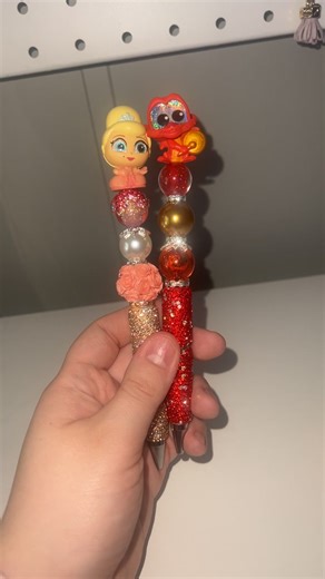 Available! Message to claim !! Also have mulan if you wanted to buy mushu and Mulan together ! #foryoupage #beadedpen #artsandcrafts #disneyfan #addicted