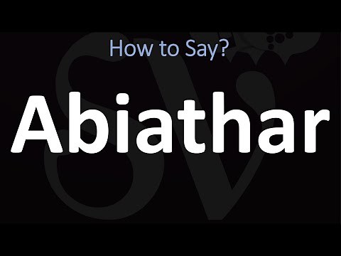 How to Pronounce Abiathar? (CORRECTLY)