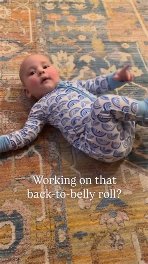 Kaitlin Rickerd on Instagram: "Let’s talk back-to-belly rolling 🛼 Expected: this skill typically emerges around 4–6 months, though every baby’s timeline is a little different (some earlier, some later—and all normal!). Around 3 months, babies start experimenting with rolling to their side. This is the mini-milestone you’ll often see first (like what you see in this video!). Even before that, newborns sometimes roll partway thanks to the natural newborn curl, a precursor to what’s coming next. A