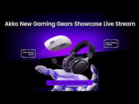Akko New Gaming Gears Showcase: Dash Mouse & Verge Headset LIVE! 🚀