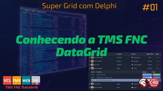DataGrid Delphi 01 - Conhecendo a TMS FNC DataGrid | tmssoftware.com