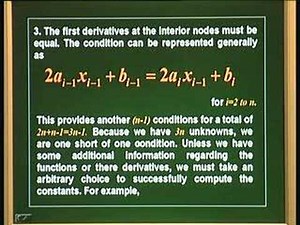 Lecture 12 - Cubic Spline Interpolation