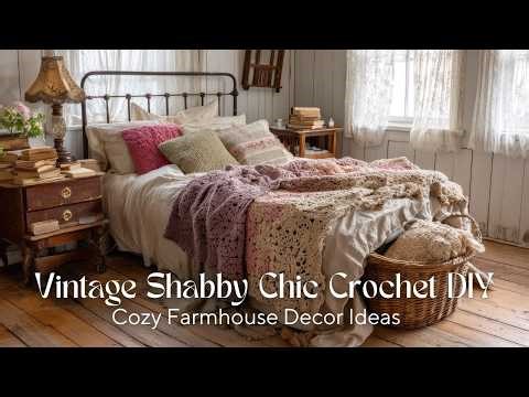 Vintage Shabby Chic Crochet DIY | Cozy Farmhouse Decor Ideas That Feel Like a Cottage
