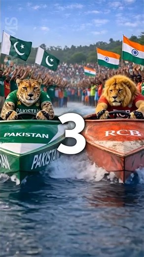 Who wins the Rcb vs Pakistan boat race ? #reelschallenge