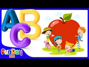 ABC Slideshow | ABC Phonics Song | Nursery Rhymes & Kids Song with Urvi and Apu - FunDay Kid