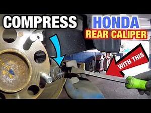 Compressing Honda Rear CALIPER without special tools
