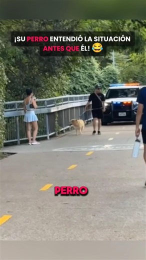 ¡Este hombre no se dio cuenta de que estaba bloqueando el paso del coche de policía!😂#shorts#policía