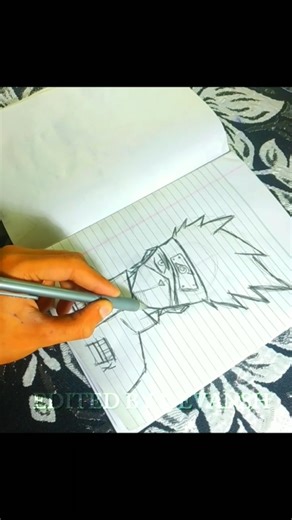 How to Draw Kakashi Hatake Step by Step 🔥 | Quick Sketch Tutorial #quickdrawing