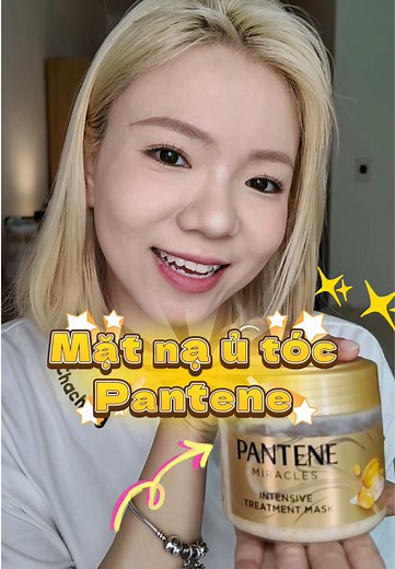 Tóc Din tẩy mượt mà với kem ủ Pantene