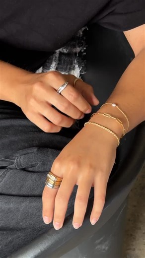 The art of the stack 🤍 delicate chains, subtle details, and just enough shine to feel effortless. A bracelet stack isn’t just jewellery….it’s a mood - save this post for you next layering inspo ✨ | Secrets