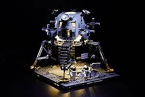 Brick Loot Deluxe LED Lighting Kit for NASA Apollo 11 Creator Set – USB-Powered Light Kit for Display Models, Easy-to-Install LED Lights, Compatible with Lego (Model Not Included)