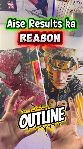 Realistic drawing ki outline Kaise Banti h?😱 #shorts #youtubeshorts #drawingforbeginners #outline