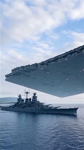 Comparing a WWII battleship to a Super Star Destroyer (star wars)