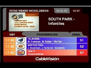 Guia de programacion CableVision - 2003