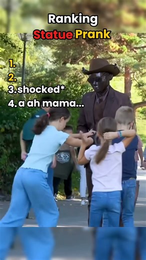 Ranking Statue Prank: Thier reactions are priceless😆 #best