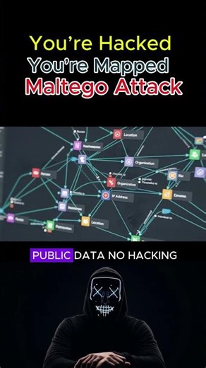 You’re Not Hacked — You’re Mapped | Maltego Attack #viral #cybersecurity #cybercrime #vlmtl #xlm