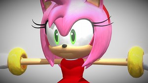 Team Sonic Racing - Amy Rose - Download Free 3D model by CrossTheWorlds