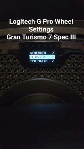 Logitech G Pro Wheel Settings - Gran Turismo 7 Spec III #gt7 #logitechg #gpro #gprowheel #simracing