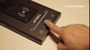 AFROG 5th Gen Multifunctional LED Desk Lamp with 10W Fast Wireless Charger, USB Charging Port,1800Lux Super Bright,5 Lighting Mode,7 Brightness, Touch Control, Auto Timer, 15W Office Table Lamp