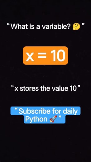 Python variables explained simply 🔥Perfect for beginners#python #pythonshorts #coding #learnpython