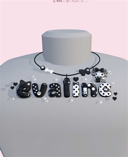 /pawsily join the discord server!! Only taking orders there now 🖤 #ugcnecklace #roblox #robloxugc #cutesy #fyp