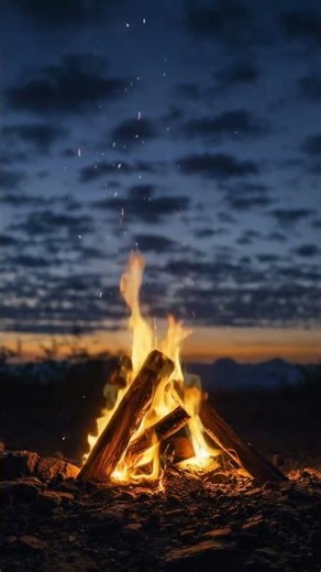 8 Hours Campfire: Deep Sleep & Primal Forest Ambience (No Music 4K)