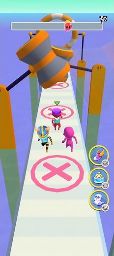 total Wipeout 😱 fun time🥳 #satisfyingames #funny #gameplay #viral #wipeout #funrace3dvideo