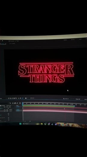 Stranger Things Logo Animation | Motion Design Process #strangerthings #logoanimation #aftereffects