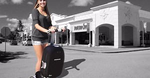 Olive robotic suitcase brings new meaning to carry on luggage