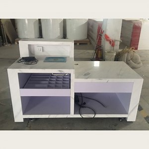 [Hot Item] Contemporary Solid Surface Coffee Bar Counter for Modern Interiors