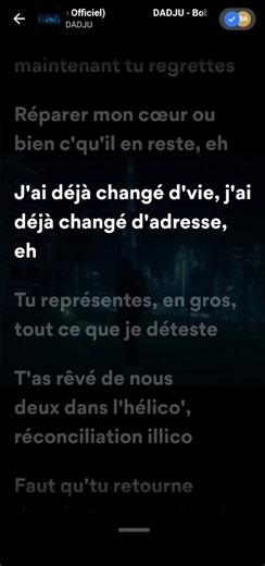 DADJU Bobo au cœur paroles complètes