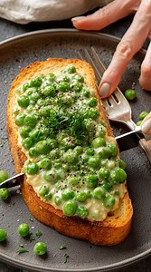 Creamed Peas on Toast Ingredients 👇 | Cuisine Corner