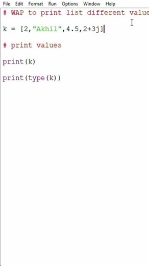 list in python #pythonprogramming #python #coding #computer #programming #programminglanguage