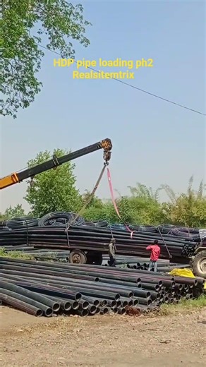 HDP pipe loading ph2 | Realsitemtrix 🏗️ #shorts #viral #construction #civilengineering