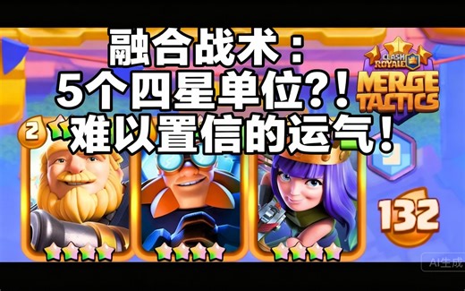 [中配]融合战术：5个四星单位？！难以置信的运气！ - MA2Gaming
