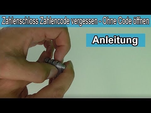 Forgotten combination lock code – Lock / suitcase lock cracking / emergency opening – Instruction...