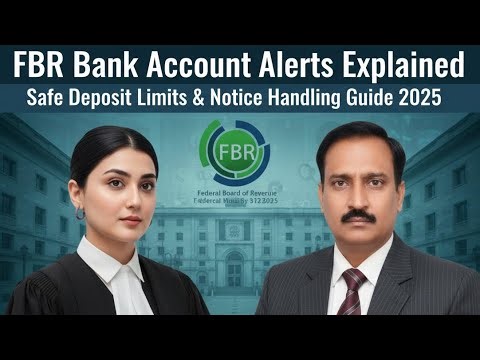 FBR Bank Account Alerts Explained | Safe Deposit Limits & Notice Handling Guide 2025