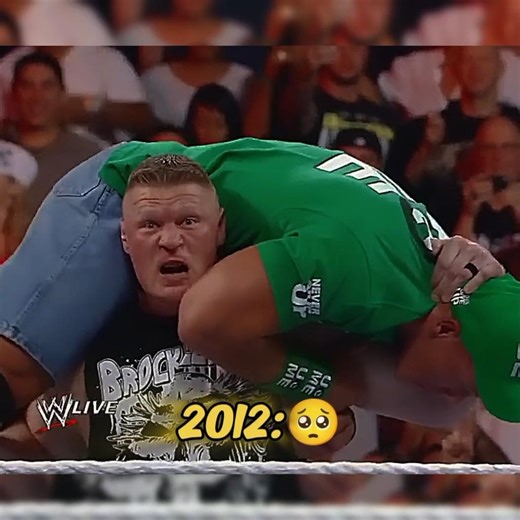 Brock Lesnar cute John Cena 2012 2025. Now vs THEN all time travel WWE biggest library WWE #johncena