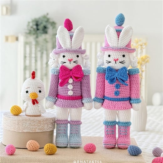Crochet Easter Rabbit With Chick Pattern (PDF) - Etsy Canada