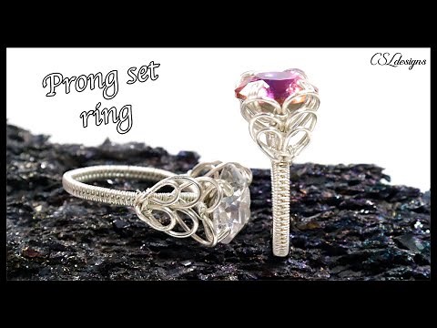 Heartbeat prong set wirework ring ❤️❤️❤️