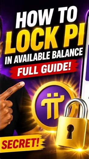 How to Lock Pi in Available Balance (Full Guide – Pi Network Wallet)