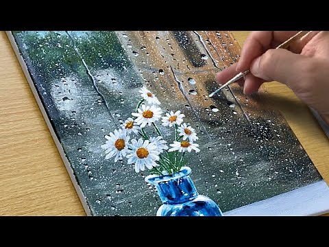 Rainy Day Painting / Acrylic Painting / STEP by STEP
