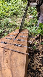 Cortando hierro con mi motosierra sin dañar la madera 💪😱 #chainsaw #madera #woodworking #fblifestyle | Hugo RM