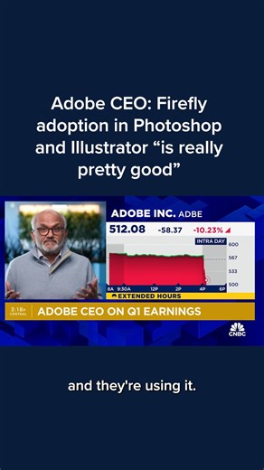 4.7K views · 67 reactions | "I think the company has done a phenomenal job of embracing what's happening with generative AI," Adobe CEO Shantanu Narayen says. https://cnb.cx/3PJXvSn | CNBC | Facebook