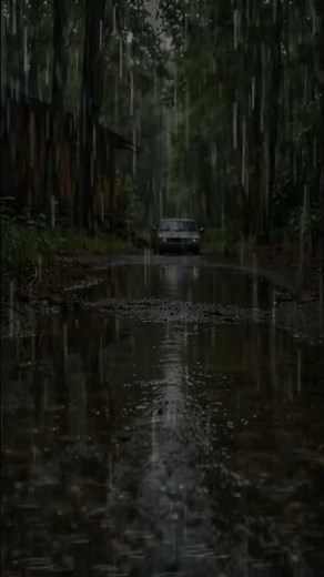 Rain, Thunder and Wind Outside Cozy Forest #rain #rainoundforsleep #heavyraining