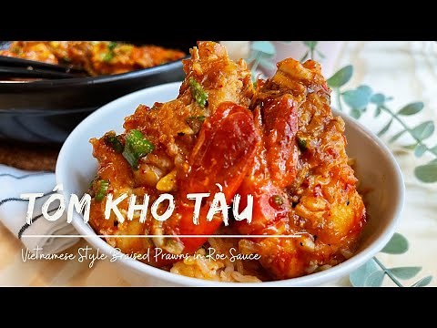 Finger Licking Good Prawns Recipe| Vietnamese Style Braised Prawns in Roe Sauce (Tom Kho Tau)