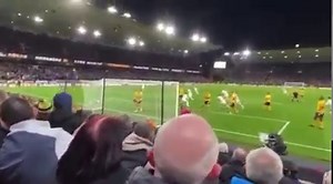 Wolves fans reacting to the Leeds bench running across the pitch to celebrate 🤣 | The Leeds Salute